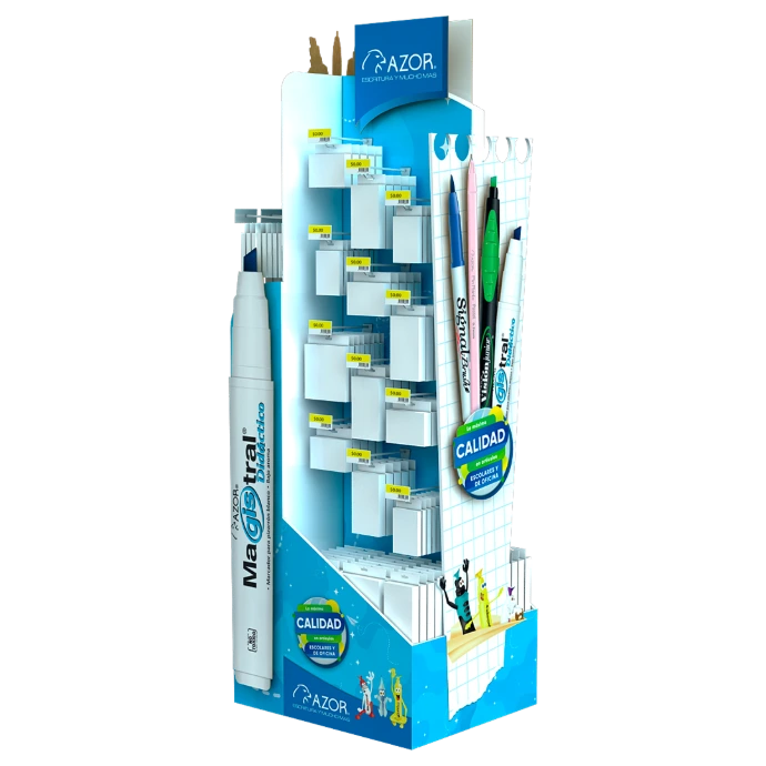 "Exhibipop-Floor Stands de Alto Impacto Visual: Diseñados para Detener al Consumidor en el Pasillo."