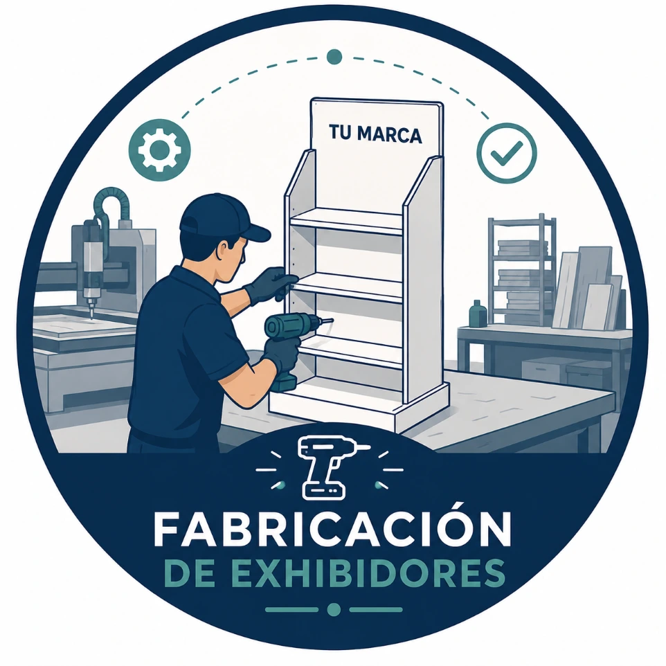 "Producción Propia y Certificada: Control Total de Calidad en Cada Exhibidor de Cartón.-Exhibipop